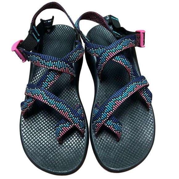 Chaco Z/2 Blue and Pink Sandals Size 10 - Picture 1 of 5